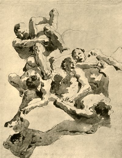 Kæmper, der kæmper, midten af det 18. århundrede, 1928 af Giovanni Battista Tiepolo