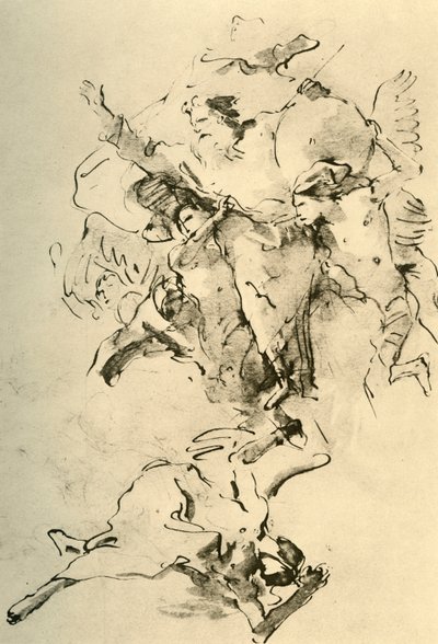 Gud Faderen omgivet af engle, 1758-1759, 1928 af Giovanni Battista Tiepolo
