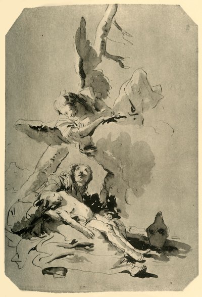 Hagar og Ismael, 1735, 1928 af Giovanni Battista Tiepolo
