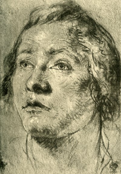 Head of a Young Man, midten af det 18. århundrede, 1928 af Giovanni Battista Tiepolo
