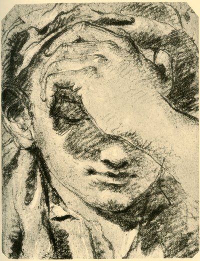 Head of a Young Woman, midten af det 18. århundrede, 1928 af Giovanni Battista Tiepolo