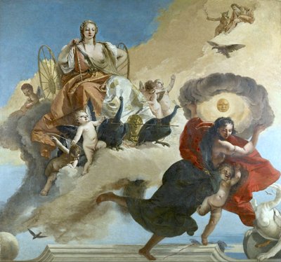 Juno og Luna af Giovanni-Battista Tiepolo
