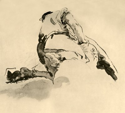 Knælende figur set bagfra, midten af det 18. århundrede, 1928 af Giovanni Battista Tiepolo