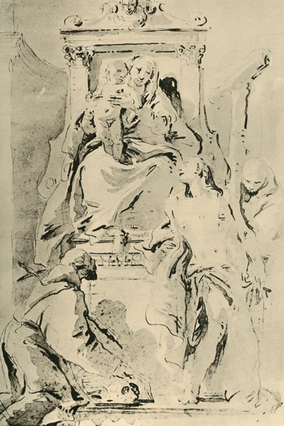 Madonna troner med de hellige, midten af det 18. århundrede, 1928 af Giovanni Battista Tiepolo