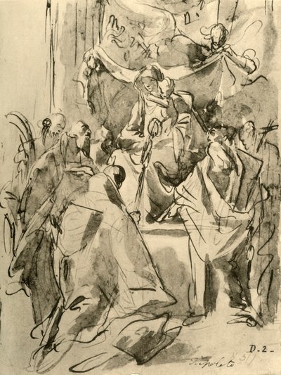 Madonna troner med de hellige, midten af det 18. århundrede, 1928 af Giovanni Battista Tiepolo