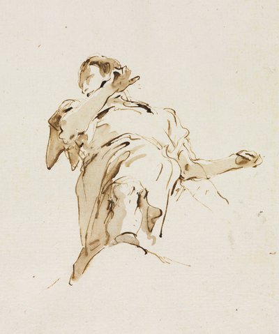 Mandsfigur set nedefra, ca. 1740