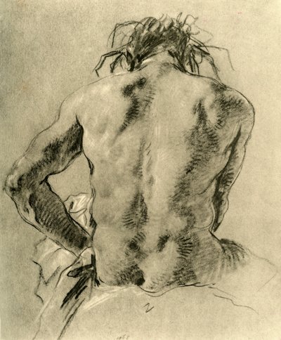 Nøgen ryg, 1751, 1928 af Giovanni Battista Tiepolo
