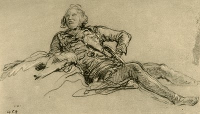 Officer hvilende, 1752-1753, 1928 af Giovanni Battista Tiepolo