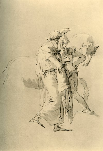 Gammel mand og ung soldat, midten af det 18. århundrede, 1928 af Giovanni Battista Tiepolo