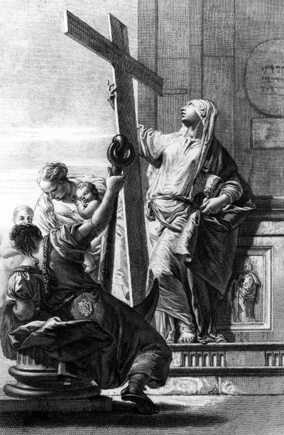Personifikationer af tro, håb og kærlighed, indgraveret af Pietro Monaco, ca. 1750 af Giovanni Battista Tiepolo