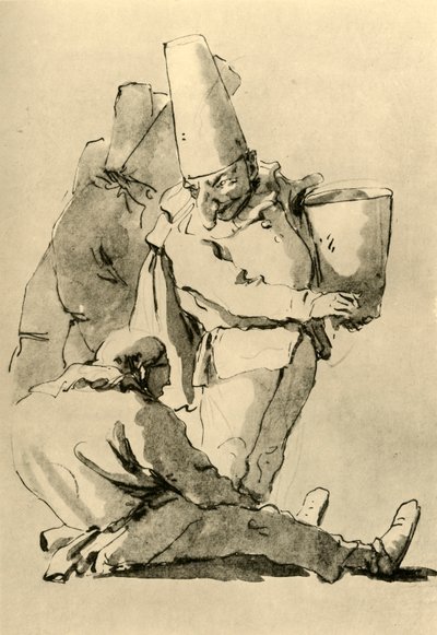 Pulcinelli, midten af det 18. århundrede, 1928 af Giovanni Battista Tiepolo