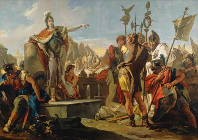 Dronning Zenobia taler til sine soldater af Giovanni Battista Tiepolo
