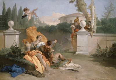 Rinaldo og Armida i hendes have, 1742-45 af Giovanni Battista Tiepolo