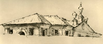 Tag-etage af en villa, 1757, 1928 af Giovanni Battista Tiepolo