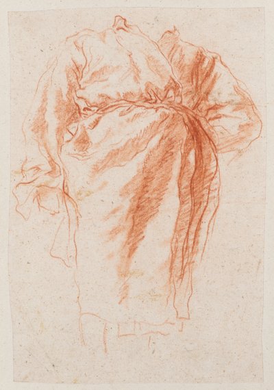 Studie af en draperet figur af Giovanni Battista Tiepolo