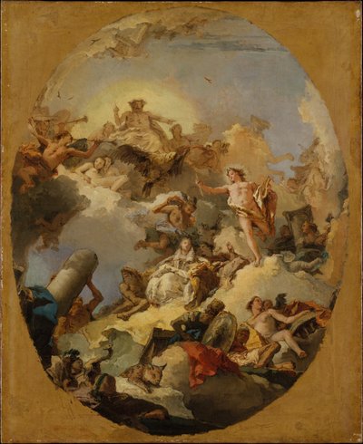Den spanske monarkis apoteose af Giovanni Battista Tiepolo