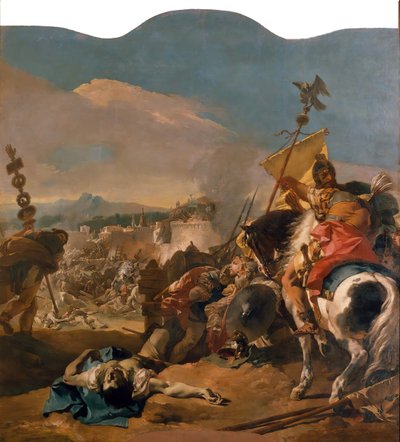 Erobringen af Karthago, 1725-29. af Giovanni Battista Tiepolo