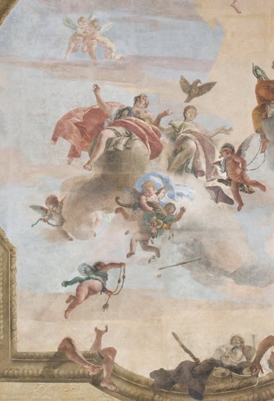 Dæmonernes fald, Scipios fortællinger, detalje, 1731 (detalje af 3498337) af Giovanni Battista Tiepolo