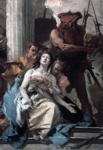 The Martyrium of St Agatha, c1756 af Giovanni Battista Tiepolo
