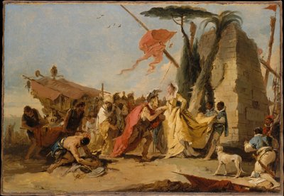Antonius og Kleopatras møde af Giovanni Battista Tiepolo