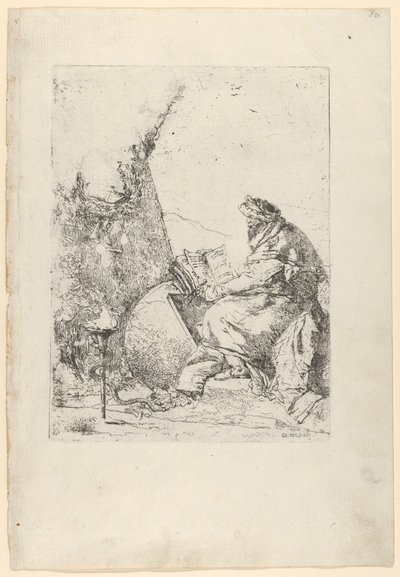 Filosoffen, fra Scherzi, ca. 1740. af Giovanni Battista Tiepolo