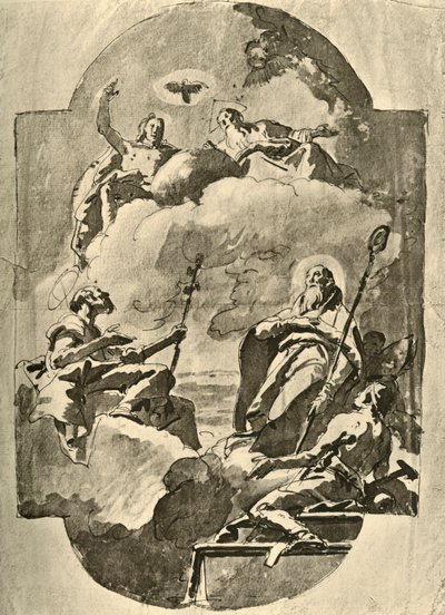 Treenigheden og de hellige, midten af det 18. århundrede, 1928 af Giovanni Battista Tiepolo