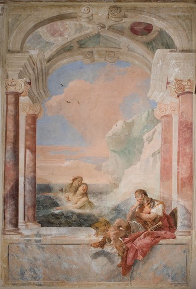 Thetis trøster sin søn Achilles, fra Iliadens værelse i Palazzina, 1757 af Giovanni Battista Tiepolo