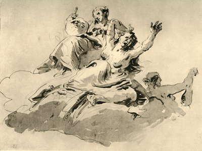 Tre kvinder, midten af det 18. århundrede, 1928 af Giovanni Battista Tiepolo
