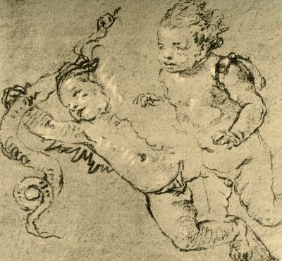 To Amorer, c1752, 1928 af Giovanni Battista Tiepolo
