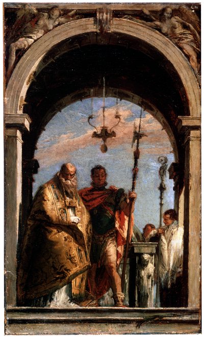 To hellige, 1740-1745. af Giovanni Battista Tiepolo