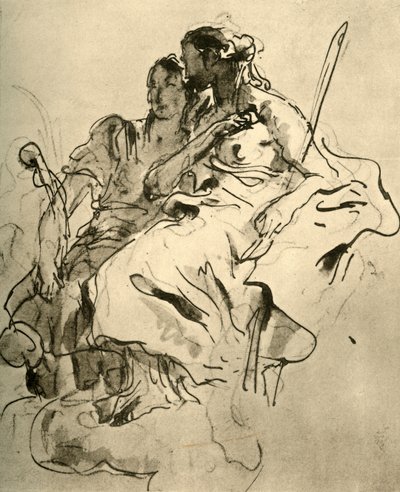 To unge kvinder, midten af det 18. århundrede, 1928 af Giovanni Battista Tiepolo