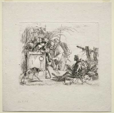 Forskellige Caprices: Dødsgivende publikum af Giovanni Battista Tiepolo