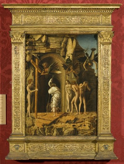 Kristi nedstigning i limbo (olie på vellum på panel) af Giovanni Bellini