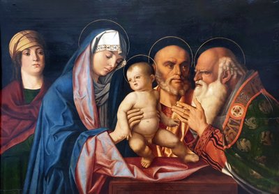 Tysk: Darbringung Christi im Tempel Præsentation af Kristus i templet af Giovanni Bellini