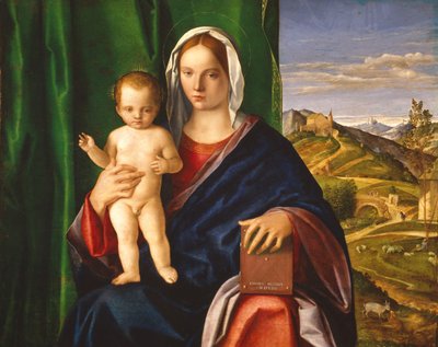 Madonna og barn, 1509 (Olie på panel) af Giovanni Bellini