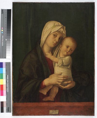 Madonna og barn, ca. 1489 (olie på lærred) af Giovanni Bellini