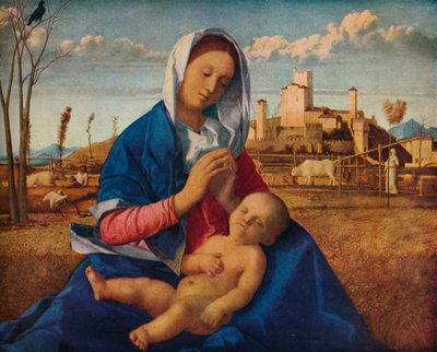 Madonna of the Meadow, c1500 af Giovanni Bellini