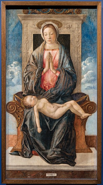 Madonna med sovende baby, af Giovanni bellini, ca. 1470. af Giovanni Bellini