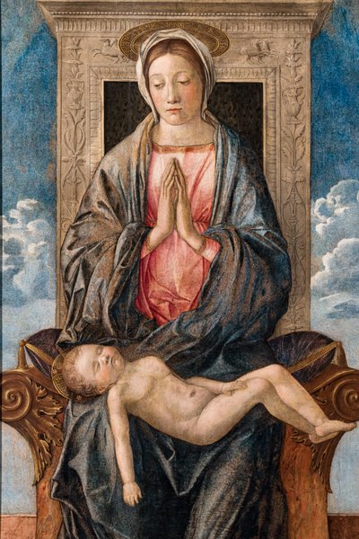Madonna med sovende baby, af Giovanni bellini, ca. 1470. af Giovanni Bellini