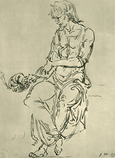 Siddende mand med astronomisk instrument, slutningen af det 15. århundrede, 1943. af Giovanni Bellini