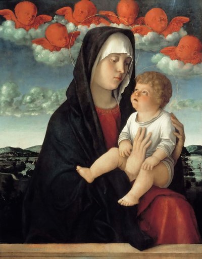 Jomfruen og barnet, ca. 1500. af Giovanni Bellini