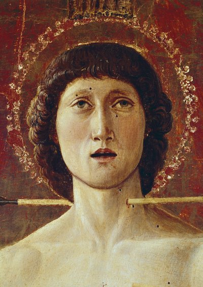 Triptykon af Sankt Sebastian. Centralpanel (tempera på panel af Giovanni Bellini