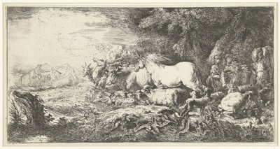 Noas ark af Giovanni Benedetto Castiglione
