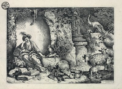 Circe forvandler Odysseus ’ledsagere til dyr af Giovanni Benedetto Castiglione