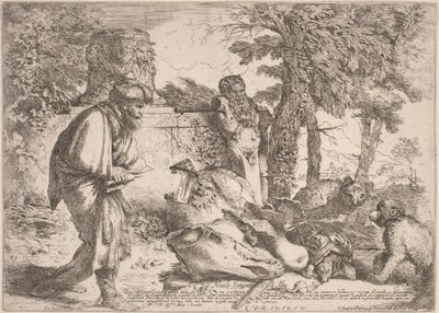 Diogenes leder efter en ærlig mand af Giovanni Benedetto Castiglione
