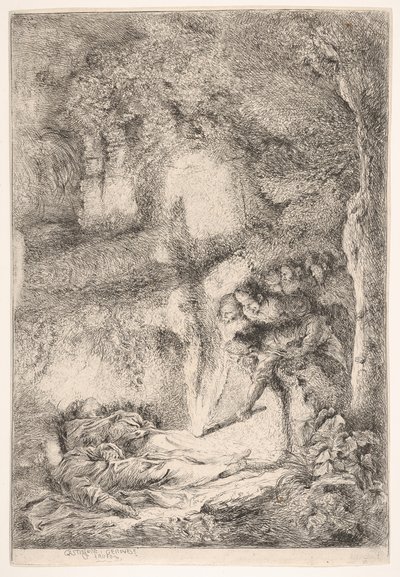 At finde ligene af de hellige Peter og Paulus, ca. 1647-51. af Giovanni Benedetto Castiglione