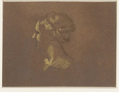 pige hoved af Giovanni Benedetto Castiglione
