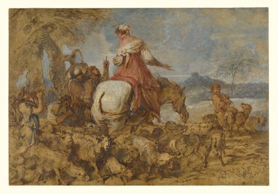 Pastoral rejse af Giovanni Benedetto Castiglione