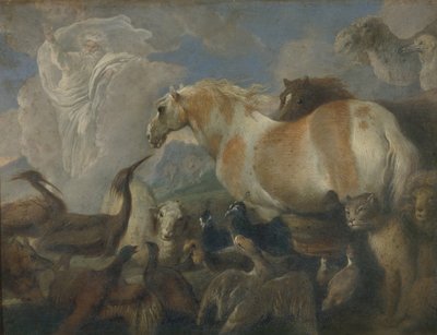 Skabelsen, midten af det 17. århundrede. af Giovanni Benedetto Castiglione