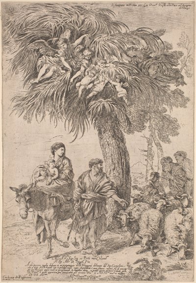 Flugten til Egypten af Giovanni Benedetto Castiglione